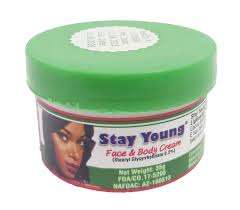 Stay young face cream