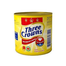 Three crown tin milk