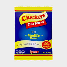 Checkers custard sachet