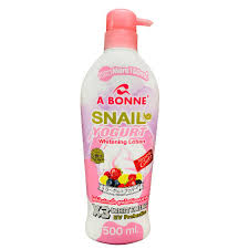 A bonne snail yogurt whitening lotion