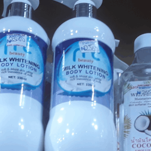 milk whitening body lotion