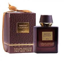 Brown leather perfume
