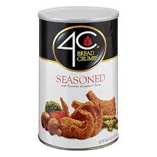 4c bread crumbs seasoned