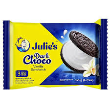 julie's dark choco vanilla sandwich