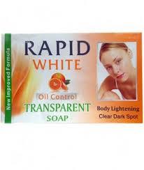 rapid white oil control transparent soap